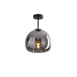 Moderne Plafondlampen met Retro Koper en Glazen Design