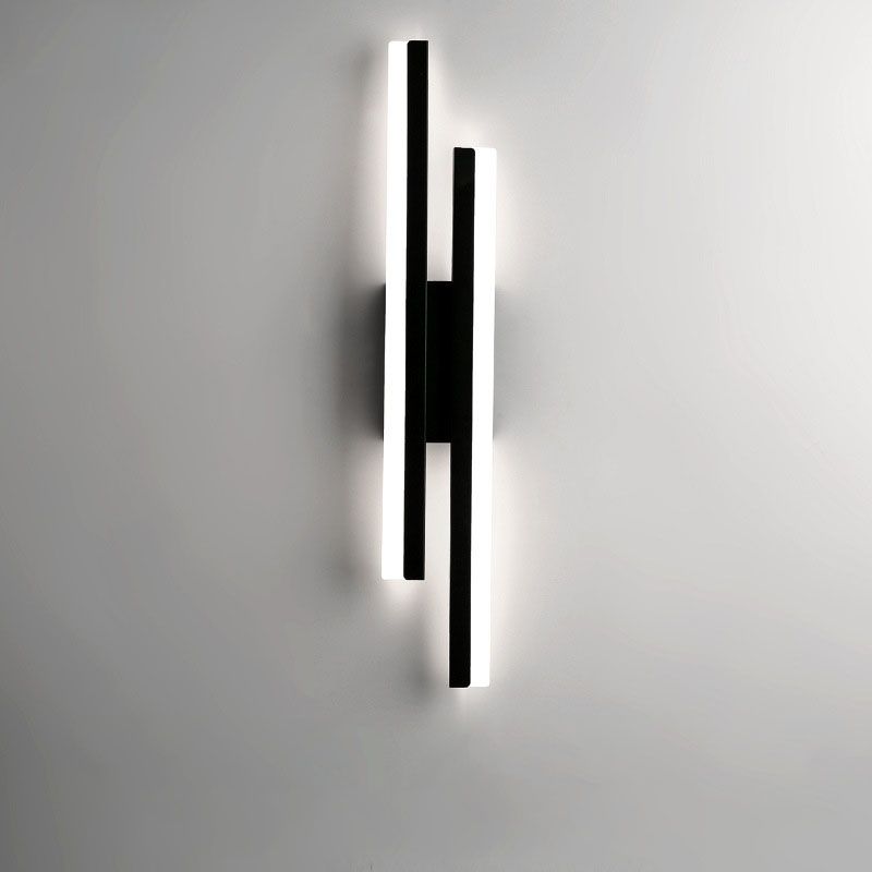 Alana Stijlvolle LED Wandlamp - Zwart/Goud, Woon/Slaapkamer, Acryl & Metaal