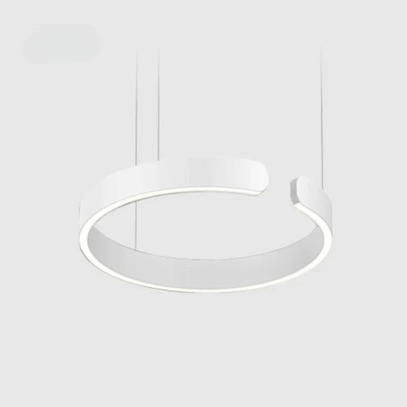 Luna LED Ronde Hanglamp – Zwart/Wit/Goud Metaal