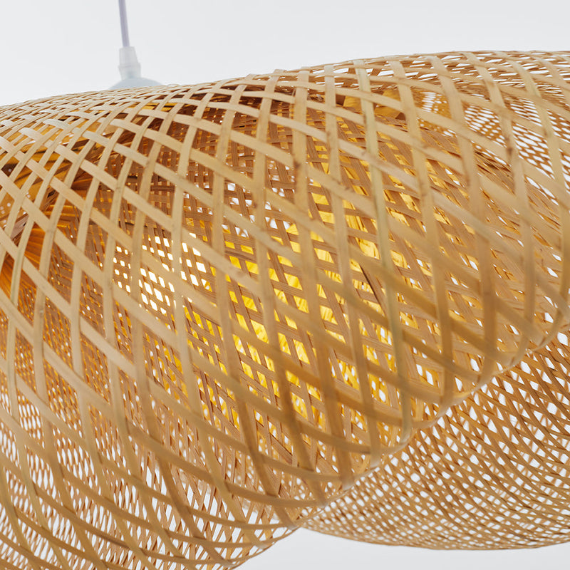Muto Design LED Hanglamp Bollen Bamboe Slaapkamer/Woonkamer/Eetkamer